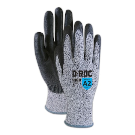 DROC GPD530 Hyperon Blend Polyurethane Palm Coated Gloves  Cut Level A2